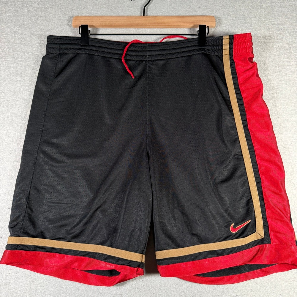Vintage Nike Mens Basketball Reversible Shorts Mesh Athletic Gym 12479 Y2K